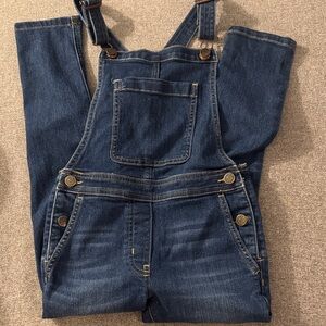 3/$15- Dark Wash Denim Overalls